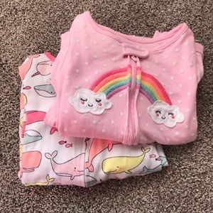 Carter’s 5T footless pjs